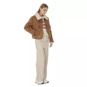 SOUP 여성 인조 스웨이드 무스탕 재킷 코스트코 두레샵2603