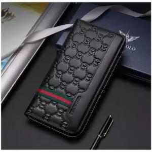 소가죽장지갑 윌리엄폴로 기하학 엠보 소가죽 장지갑