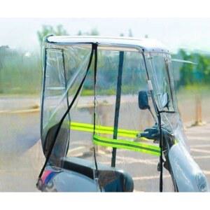 스쿠터 오토바이 천막 천장 스쿠터캐노피 스탠드 앞커튼 블랙 블랙 포토[주문발송