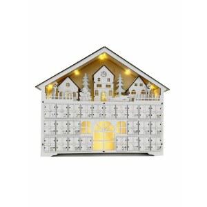 어드벤트캘린더제작 소품 우드 캘린더 루돌프 키트 나무색 박스 흰색 하얀색 DIY 회전