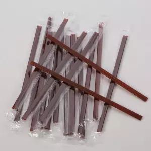 WHTSU 커피 교반기 100개 개별 포장 7인치 일회용 빨대 교반봉 플라스틱 음료 및 안전 2홀 부착