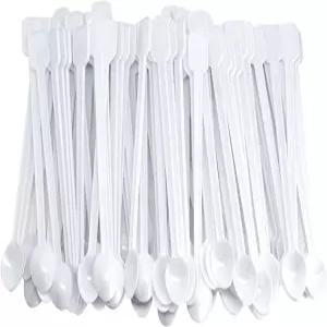 서핑 거북이 커피 볶음 스틱 200개 일회용 플라스틱 미니 스푼 티스푼