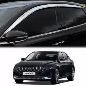 더뉴 그랜저 썬바이져 크롬 몰딩 자동차 창문 빗물받이