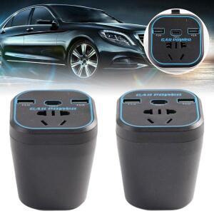 자동차 차량용 호환 전원 인버터 12V 24V 220v 변환기 C타입 USB 소켓 충전기 3.1A 12v 핸드폰 QC W6D0