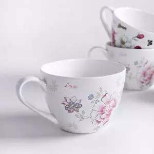 레트로 본 차이나 손잡이 라면컵 시리얼컵 홈카페 빈티지볼