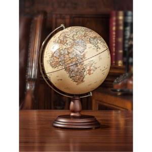 지구본 발광 엔틱 사무실 레트로 평면 나무 세계 세계지도 플래그십 미니 20CM 학습용