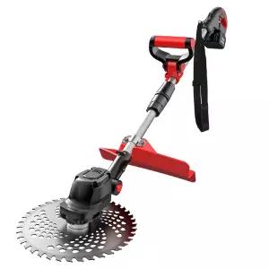 휴대용 충전예초기 제초기 텔레스코픽 로드 잔디 트리머 브러시리스 전기 깎기 기계 21V 충전식 리튬 배터