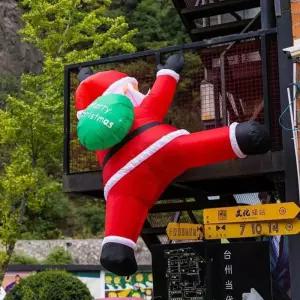 산타 풍선인형 크리스마스 장식 대형 야외 풍선 매달린