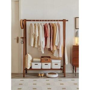 헹거 나무 스탠딩 수트 원룸 일자행거 통나무 회전 스탠드형 파티션 전신 원목 단순