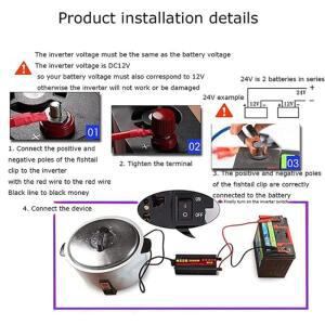 사인파 인버터 변환 다기능 소켓 컨버터 자동차 차량용 호환 1600W-3000W 변압기 12V 220V