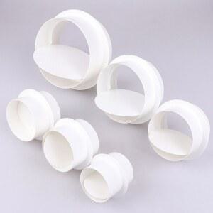 덕트 PVC 파이프 배기 체크 밸브 드래프트 블로커 덕트 커넥터 댐퍼 환기 체크 밸브 욕실 환기 선풍기