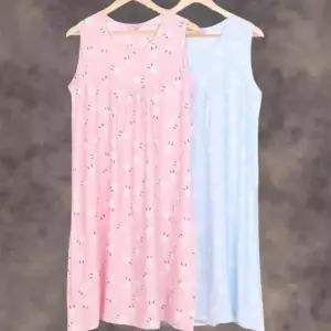 여성 인견 드레스 시원한 SS 패턴 잠옷 (38286644A)