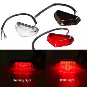 범용 오토바이 후미등 모터 브레이크 정지 등 번호판 라이트 모토 부품 12V