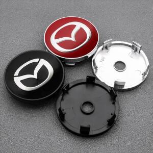 4PCS 60mm 자동차 휠 센터 허브 캡 커버 For Mazda 2 3 5 6 323 626 Cx3 Cx5 CX30 RX8 MX5 Atenza Axela Em