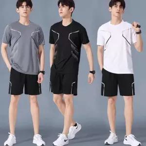 남자 런닝 운동 헬스 여름 트레이닝 상하의 세트 트레이닝복 운동복 반팔 반바지 헬스복