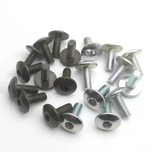 10pcs 오토바이 스쿠터 ATV 플라스틱 커버에 대 한 큰 플랫 라운드 머리 내부 육각 나사 볼트 M6 6mm M6X16