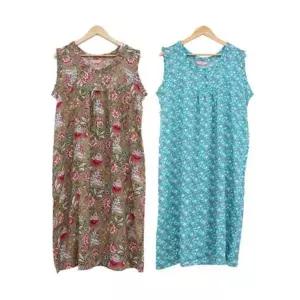 여성 드레스 할머니 슬리브리스 냉감 잠옷 (38400062A)