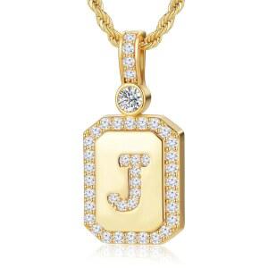 여성 미시 골드 이니셜 목걸이 생일 선물 아내 생일 선물 여성 기념일 선물 아이디어 로프 체인이 있는 여성 주얼리 선물용 24K 골드 충전 골드 레터 목걸이