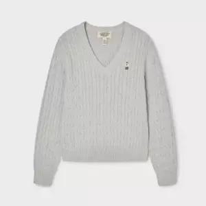 매장정품후아유 여성 Steve V-neck Cable Sweater WHKAG1114F 115390