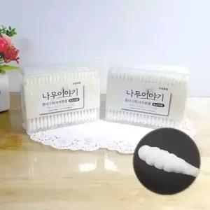 나무이야기 종이스틱 사각면봉 회오리형 200ea