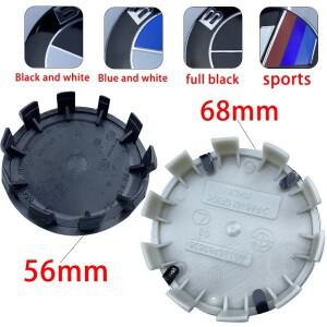 4pcs 56mm 68mm 자동차 휠 센터 Hup 캡 휠 커버 BMW E36 E39 E46 E60 E90 E90 F01 F10 F30 G01 G20 G21 G30