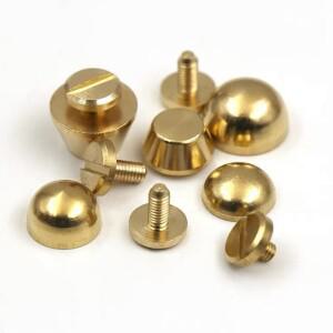 황동 리벳 가죽 공예 버킷 형 발 손톱 가방 하드웨어 부품 장식 벨트 나사 DIY 수제