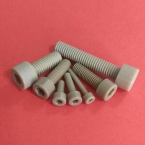 플라스틱 육각 소켓 헤드 캡 볼트 널링 핸드 나사 M3 M4 M5 PEEK 폴리이더케톤 10 개