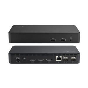 켄싱턴 SD4760P 11-in-1 USB-C 도킹 스테이션 트리플 모니터 디스플레이링크 3xHDMI 노트북 100W 충전 6xUSB A 이더넷 오디오 Mac Windows 드라이버에 필요한 K33622NA