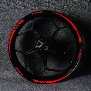 18인치 반사 자동차 허브 스티커 스포츠 스트라이프 휠 림 데칼