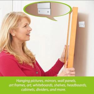 8쌍 프랑스어 클리트 그림 걸이 헤비 듀티 알루미늄 Z-클램프 연동 벽 장착 브래킷 거울에