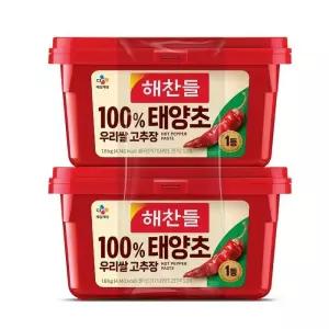 해찬들 100% 우리쌀 태양초 고추장 1.8kg x 2개입 잡화마켓2603