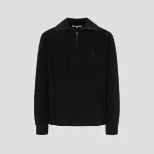 브랜드정품 빈폴 멘 FW25케이블 반집업 니트 - 블랙 :BC5951C205 338786