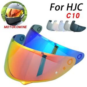 HJC C10 용 바이크 오토바이 헬멧 바이저 렌즈 교체 Anti-UV Anti-Scratch 방진 윈드 쉴드 액세서리 casco
