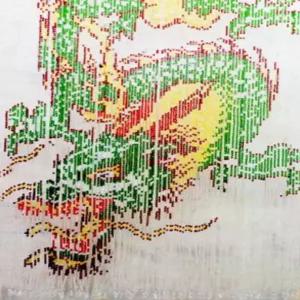 구슬발 빈티지 문발 장식 가리개 현관 비즈 구슬