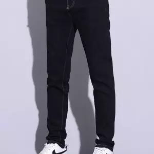 후니오 검정 봄 청바지 스키니팬츠 핏 슬림 진 고급 스키니진 스판 일자핏 남성일자청바지 트렌디 UNO5
