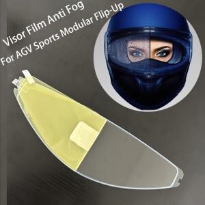 AGV 스포츠 모듈러 플립업 바이크 오토바이 헬멧 바이저 필름 안티 포그 패치