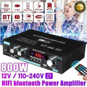 AK35 380 800W 홈 디지털 앰프 오디오 110-240V 저음 전력 블루투스 Hifi FM 자동 음악 서브 우퍼 스피커