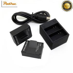 2Pcs Hero 3 + 배터리 3.7V AHDBT-301 USB 듀얼 충전기 GoPro Go 카메라 액세서리