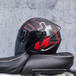 바이크 오토바이 헬멧 하프 페이스 더블 렌즈 모토 사계절 남성 여성 스트리트 패션 Capacete De Moto Safe