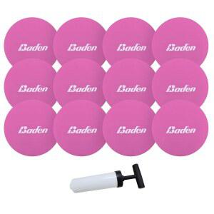 바덴 4인치 미니 배구 12팩 팀 선물 수상 수영장 친화적인 펌프 포함