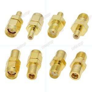 1pcs SMA to SMB DAB 자동차 공중 어댑터 안테나 RF 커넥터 +/FM/AM 라디오 트럭 위성 50 ohm RFDOTOP