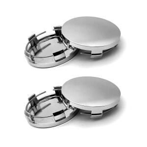 4 PCS 카 휠 센터 허브 커버, 외경 60MM / 2.36인치, 내경 56MM 2.2인치, 스냅인 차량용 림 캡 액세서리(실버)