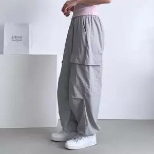 여성 힙포켓 카고바지 밴딩바지 (38837250A)