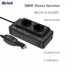 자동차용 Meind 200w 자동차 인버터 12v 220v 전원 인버터를 적극 권장.