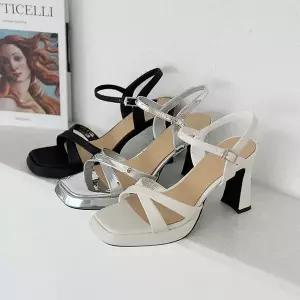 인기상품 여성 가보시 스퀘어토 하이힐 샌들 드레스 파티룩 [WFJKBFL_260321]