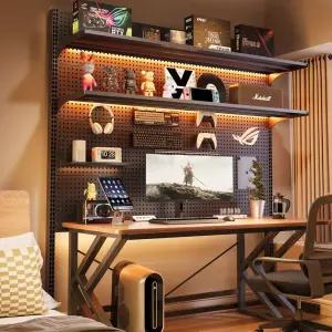 스탠드 타공판 파티션 정리 수납 철판 보드 책장 거실