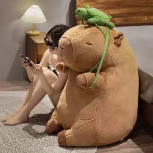 카피바라 인형 대형 베개 애착 선물 카피바라 쿠션