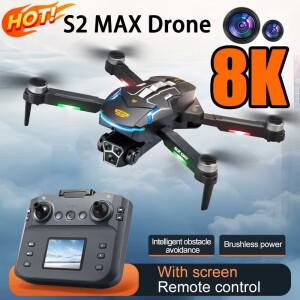 S2 Max 드론 8K 프로페셔널 HD 듀얼 카메라 장애물 회피 접이식 쿼드콥터 스크린 리모컨 포함 2026