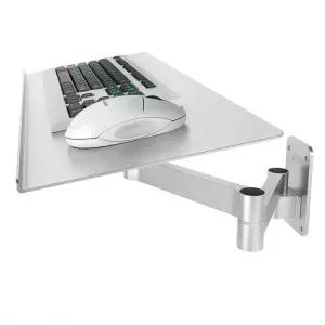 벽걸이 키보드 거치대 합금 마우스 컴퓨터 알루미늄 벽면