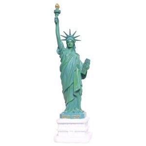 사인워즈 자유의 여신상 피규어 장식 뉴욕시 기념품 거실 책꽂이 캐비닛 테이블 야외 정원 조각 (10.3인치)